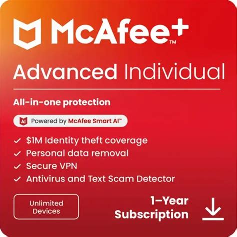 mcafee advanced individual|Antivirus, VPN, Identity & Privacy Protection .